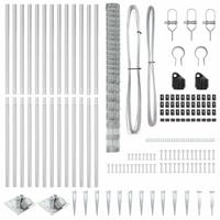 Weidehekwerk Zilver 25 x 1.6 m Gegalvaniseerd staal - thumbnail