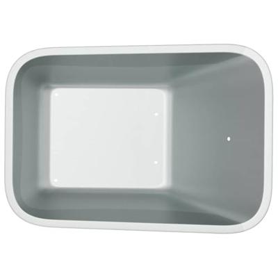 VidaXL Vervanging voor kruiwagenlade zilver 88 x 60 x 32 cm staal