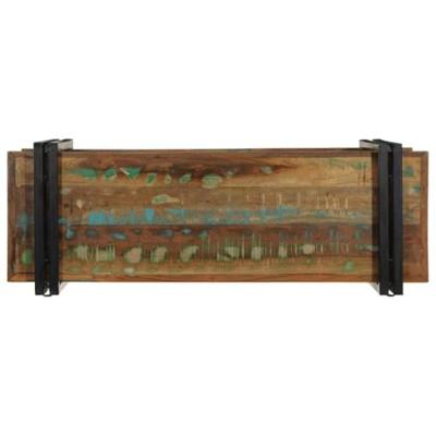 Wandschap massief gerecycled hout meerkleurig Wandschap massief gerecycled hout meerkleurig