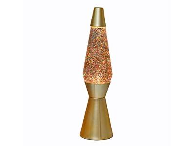 Itotal Lavalamp gold glitter, 40cm