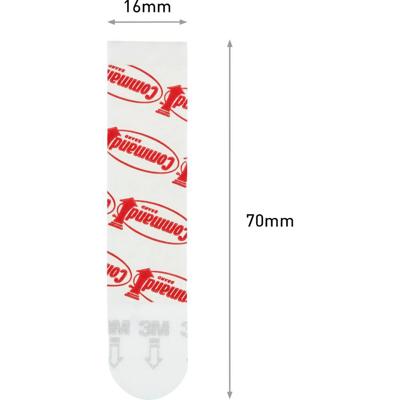3M Command-strips M (l x b) 70 mm x 16 mm Wit Inhoud: 10 stuk(s)