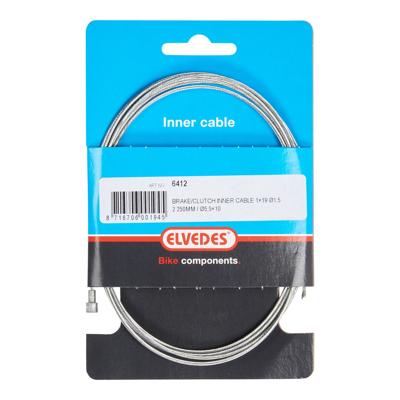 Elvedes rem binnenkabel 2250 mm draads/verzinkt ø1,5mm v-nippel (op kaart) Elvedes rem binnenkabel 2250 mm draads/verzinkt ø1,5mm v-nippel (op kaart)