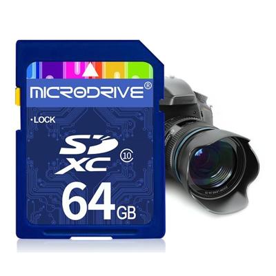 Mircodrive 64GB High Speed Class 10 SD geheugenkaart voor alle digitale apparaten met SD-kaart Slot