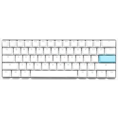 Ducky one 2 pro mini white classic rgb mechanisch gaming toetsenbord (wit, us lay-out (qwerty), cherry mx brown, 60%, rgb led, double-shot pbt, quack mechanics)