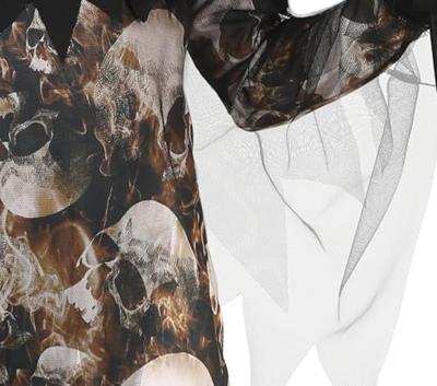 Schedel Kostuum Met Kap Kind