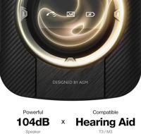 AGM Mobile M8 Flip Clamshell telefoon Zwart - thumbnail