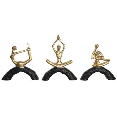 Decoratieve figuren DKD Home Decor 28 x 7 x 35 cm 28 x 8 x 36 cm Zwart Gouden Yoga (3 Stuks) Decoratieve figuren DKD Home Decor 28 x 7 x 35 cm 28 x 8 x 36 cm Zwart Gouden Yoga (3 Stuks)