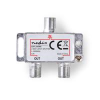 Nedis SSPL200ME Catv F-splitter Max 4,2 Db Versterking 5 - 1000 Mhz 2 Uitgangen - thumbnail