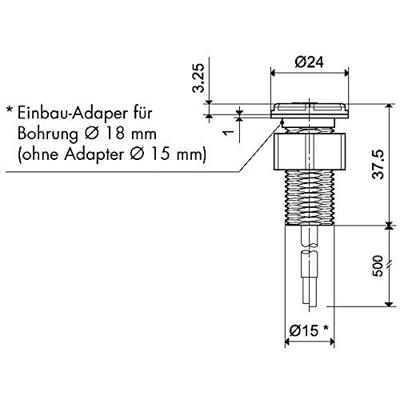 Finder 011.03 Inbouw-fotosensor 1 stuk(s)