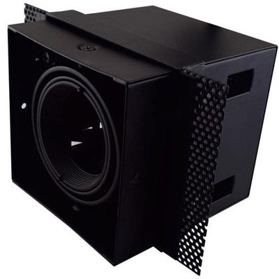 Trimless inbouwspot Zwart 50mm stuc spot GU10 fitting kantelbaar Nieuw