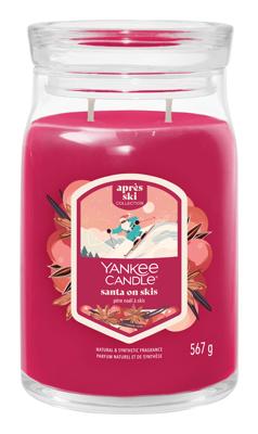 Yankee Candle Santa on skis signature large jar