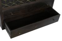 Kast DKD Home Decor 100 x 40 x 175 cm Zwart Metaal Acacia - thumbnail