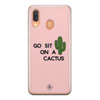 Samsung Galaxy A40 siliconen hoesje - Go sit on a cactus - thumbnail