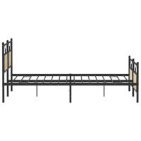 Bedframe zonder matras metaal sonoma eikenkleurig 160x200 cm - thumbnail