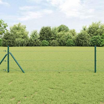 VidaXL Afrasteringspaal groen 10 x 0,4 m (36 mm gaas) staal en pvc