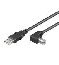 Wentronic USB-kabel (A-stekker op B-hoekstekker) 5m