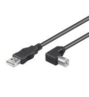 Wentronic USB-kabel (A-stekker op B-hoekstekker) 5m - thumbnail