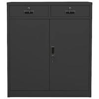 Kantoorkast 90x40x102 cm staal antracietkleurig - thumbnail