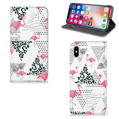 Apple iPhone Xs Max | Hoesje maken | Flamingo Triangle