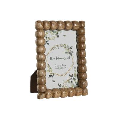 Fotolijsten Home ESPRIT Bruin Kristal Mangohout Natuurlijk Ballen Stads