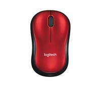 Logitech M185 Rood Draadloze Muis - thumbnail