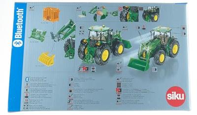 Siku Control bestuurbare tractor John Deere 7310R met voorlader en Bluetooth App besturing