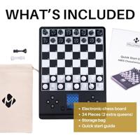 Millennium Chess Genius Pro M815 Schaakcomputer AI-functies, Magnetische schaakstukken, Druksensorbord, Kleurendisplay met verlichting - thumbnail