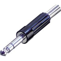 Rean AV NYS 204 Jackplug 6,35 mm Stekker, recht Aantal polen: 3 Stereo Zilver, Zwart 1 stuk(s) - thumbnail