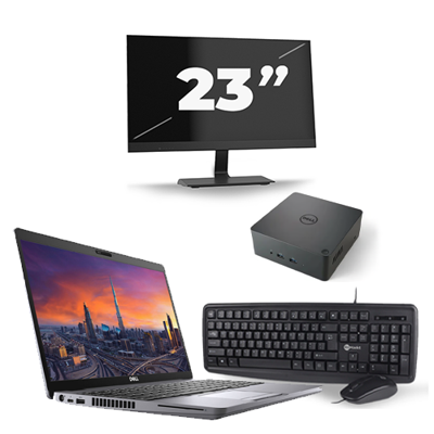 Dell Precision 3550 - Intel Core i7-10e Generatie - 15 inch - 16GB RAM - 256GB SSD - Windows 11 + 1x 23 inch Monitor