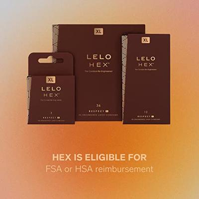 Lelo HEX Respect XL Condooms (doosje 3 Stuks) - thumbnail