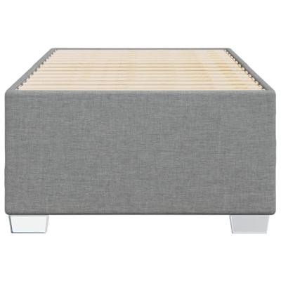 Bedframe zonder matras 90x200 cm stof lichtgrijs