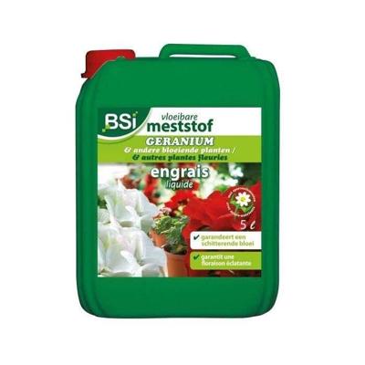 BSI - Minerale geraniummeststof - Voor geraniumsoorten - Wateroplosbare sporenelementen - 5L