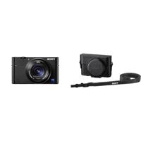 Sony Cyber-shot DSC-RX100M5A V Premium compacte digitale camera, 20,1 MP, zwart & Sony Lcj-Rxk Beschermhoes Voor Camera'S Uit De Rx100-Serie, Zwart - thumbnail
