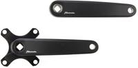 Miranda crankset delta jis voor gates 170mm mat zwart - thumbnail