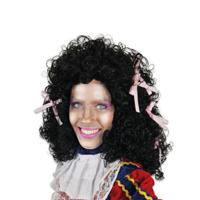 Dames Pietpruik Wetlook Met Roze Strikjes - thumbnail