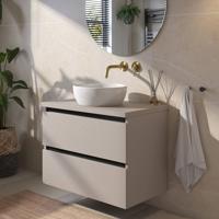 Ben Lavion 2-gats inbouw wastafelkraan afdekset geborsteld messing pvd - thumbnail