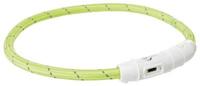 TRIXIE LICHTGEVENDE HALSBAND HOND FLASH USB TPU / NYLON GROEN - thumbnail