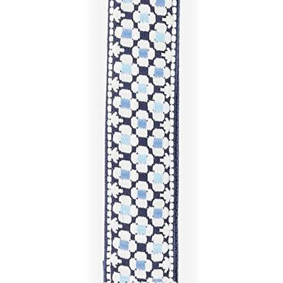 D&apos;Addario 15UKE01 Nylon Ukulele Strap Blue Flowers