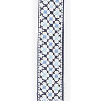 D&apos;Addario 15UKE01 Nylon Ukulele Strap Blue Flowers - thumbnail