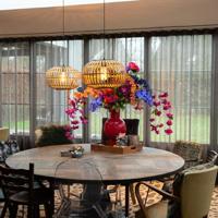 QAZQA Oosterse hanglamp bamboe 2-lichts - Amira - thumbnail