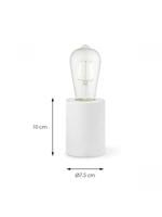 Home sweet home dry tafellamp 10 rond wit - thumbnail