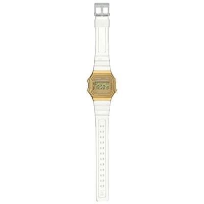Horloge Uniseks Casio VINTAGE COLLECTION - TRANSPARENT BAND - GOLD