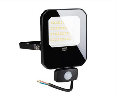 LED floodlight met sensor 50W 4000K 7000lm IP65 Zwart | ThatsLed | ThatsLed | ThatsLed | ThatsLed