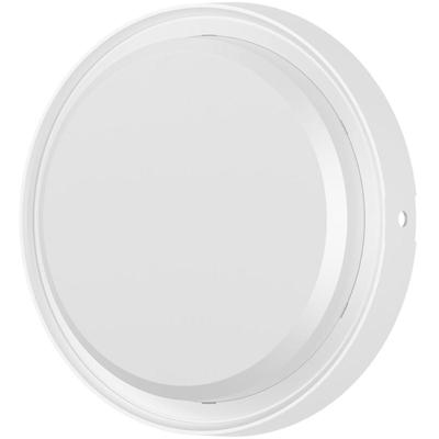 LED Buiten Wandlamp met Bewegingssensor - Brinton LED Bulkhead - 18W 2020lm - IP65 Waterdicht - Aanpasbare Lichtkleur 3000K-4000K-6500K - Rond - Wit