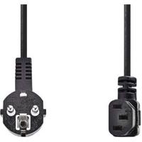 Voedingskabel | Schuko Male Haaks - IEC-320-C13 Haaks | 2,0 m | Zwart - thumbnail
