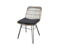 Flamingo dining chair bamboo look steel/grey wicker (set van 2 stuks) Eurofar - Eurofar - thumbnail
