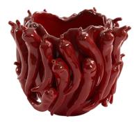 Light & Living Vaas 'Pepper' Keramiek, 20cm hoog, kleur Rood - thumbnail