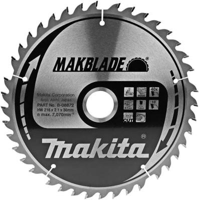 Makita Accessoires Cirkelzaagblad hout 216x30x2,1 40T 10g - B-08872