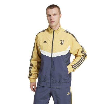 adidas Juventus Culturewear Woven Trainingsjack 2024-2025 Geel Donkerblauw
