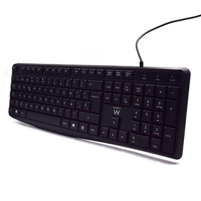Toetsenbord Ewent EW3001 Zwart Qwerty Spaans Toetsenbord Ewent EW3001 Zwart Qwerty Spaans